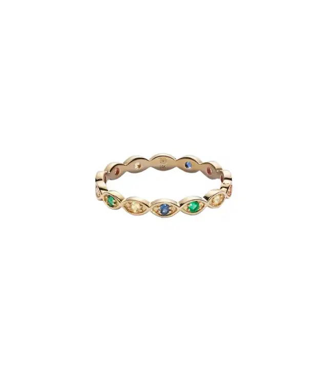 Sydney Evan Marquis 14kt yellow gold ring
