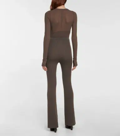 Rick Owens Rib-knit wool-blend pants | Thumbnail 3