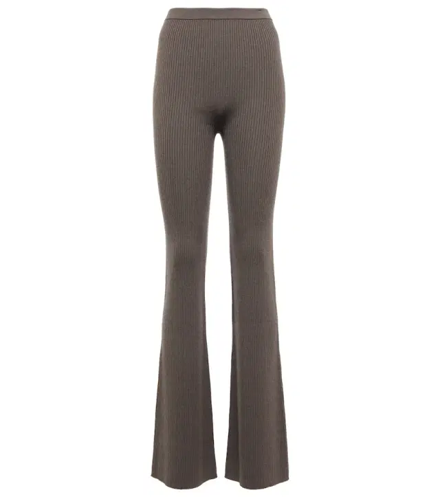 Rick Owens Rib-knit wool-blend pants