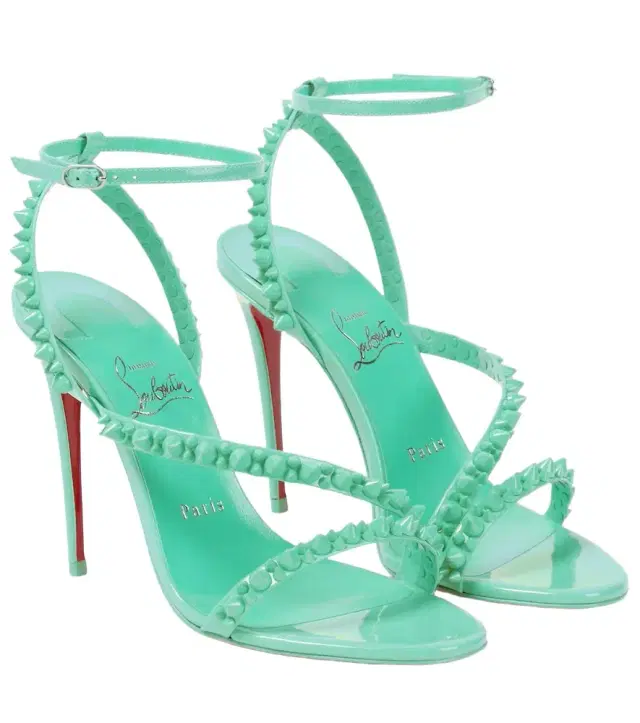 Mafaldina Spikes 100 leather sandals
