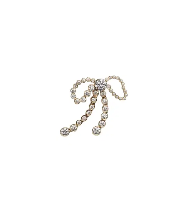 Sophie Bille Brahe Rosette de Diamant 18kt gold single earring with diamonds
