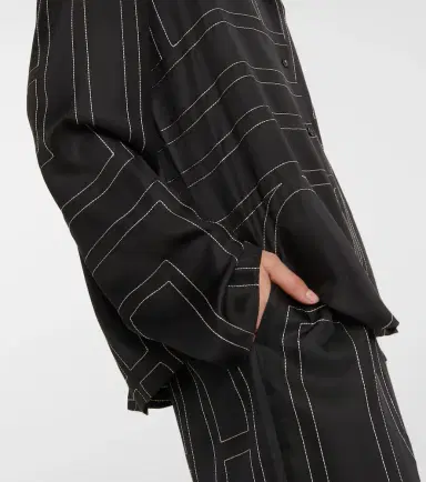 Toteme Logo-embroidered silk shirt | Thumbnail 3