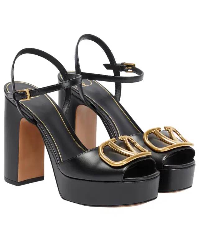 Valentino Garavani VLogo leather platform sandals