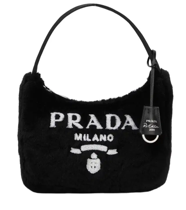Re-Edition 2000 Mini shearling shoulder bag
