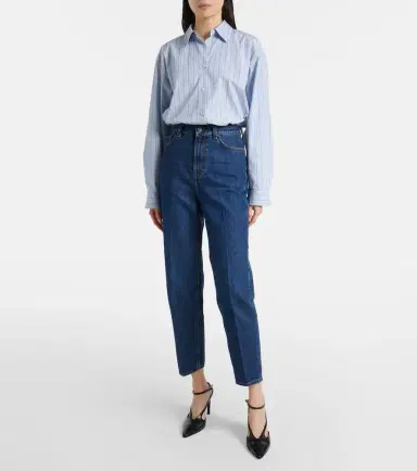 TOTEME High-rise tapered jeans | Thumbnail 7 TOTEME High-rise tapered jeans | Thumbnail 7