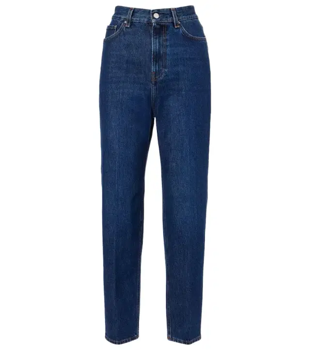 Toteme High-rise tapered jeans