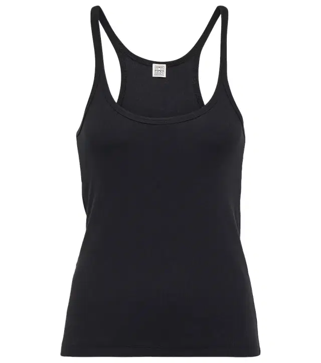 Toteme Cotton-blend racerback tank top