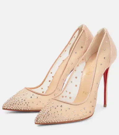 Christian Louboutin Follies Strass embellished mesh pumps | Thumbnail 3 Christian Louboutin Follies Strass embellished mesh pumps | Thumbnail 3