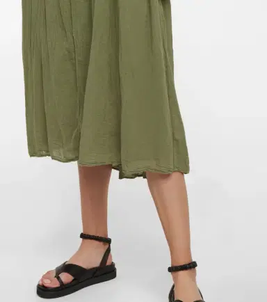 Velvet Frankie cotton voile midi dress | Thumbnail 4