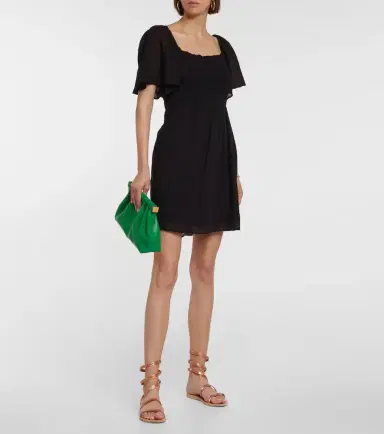 Velvet Esme cotton gauze minidress | Thumbnail 3