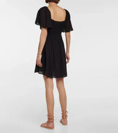 Velvet Esme cotton gauze minidress | Thumbnail 4
