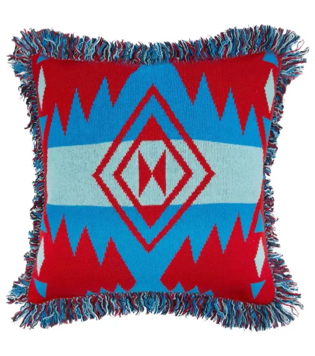Alanui Icon wool-blend jacquard cushion