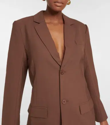 SIR Single-breasted wool-blend blazer | Thumbnail 2