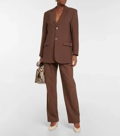SIR Single-breasted wool-blend blazer | Thumbnail 3