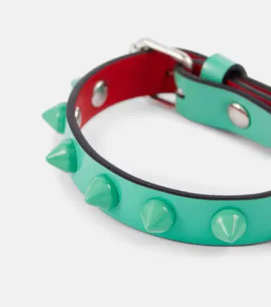 Christian Louboutin Loubilink embellished leather bracelet | Thumbnail 2