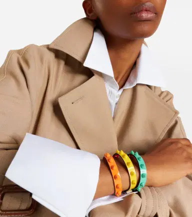 Christian Louboutin Loubilink embellished leather bracelet | Thumbnail 4
