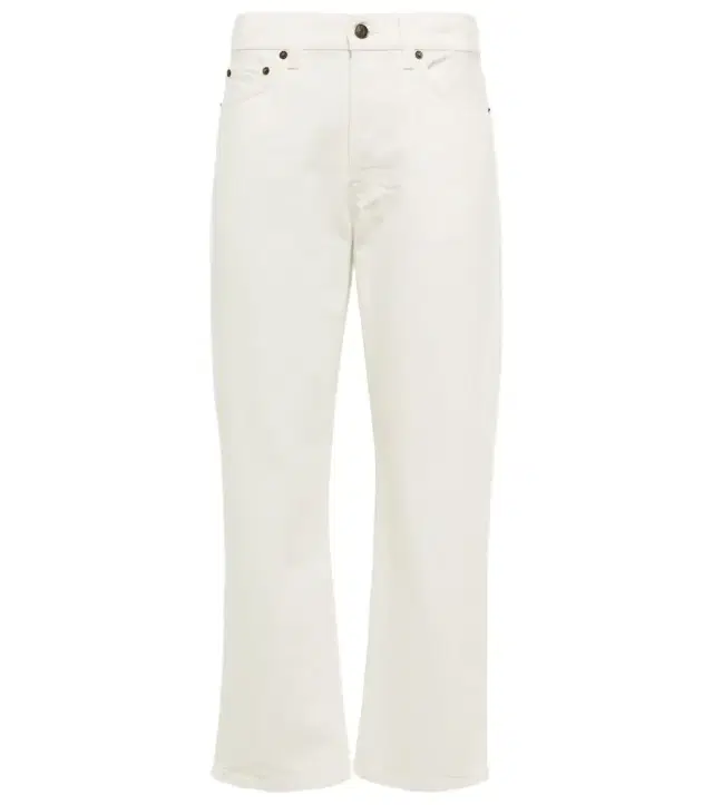 The Row Lesley mid-rise straight jeans