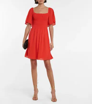 Velvet Esme cotton gauze minidress | Thumbnail 2