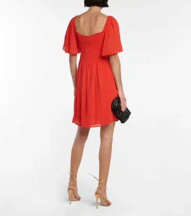 Velvet Esme cotton gauze minidress | Thumbnail 4