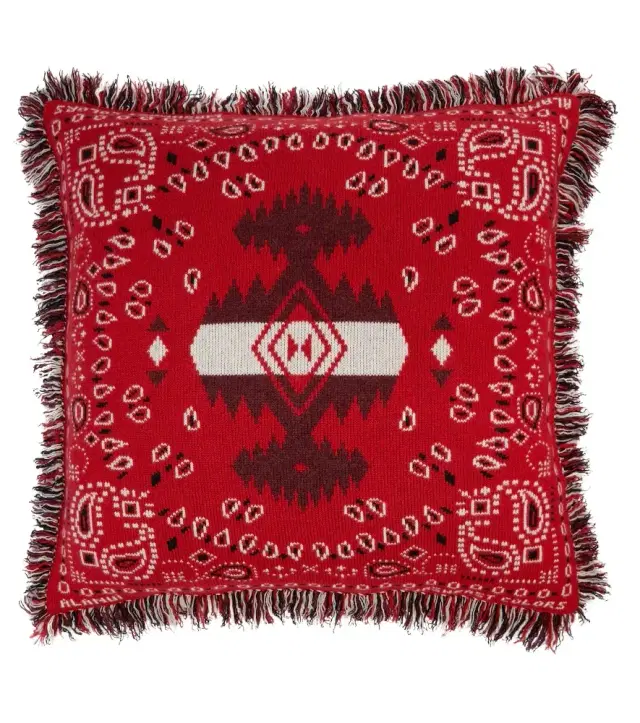 Alanui Bandana jacquard wool-blend cushion
