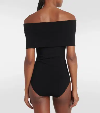 Alaïa Alaïa Off-shoulder knit bodysuit | Thumbnail 4