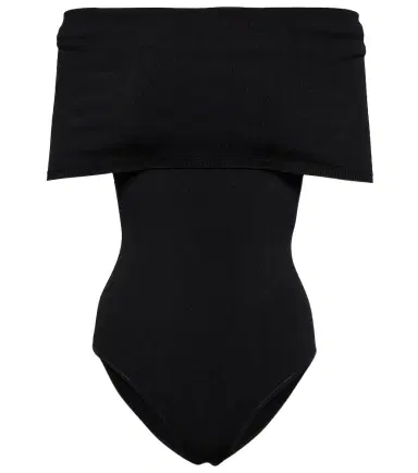 Alaïa Alaïa Off-shoulder knit bodysuit | Thumbnail 1