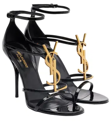 Saint Laurent Cassandra 100 leather sandals | Thumbnail 1 Saint Laurent Cassandra 100 leather sandals | Thumbnail 1