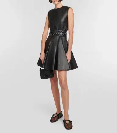 Alaïa Alaïa Leather minidress | Thumbnail 3