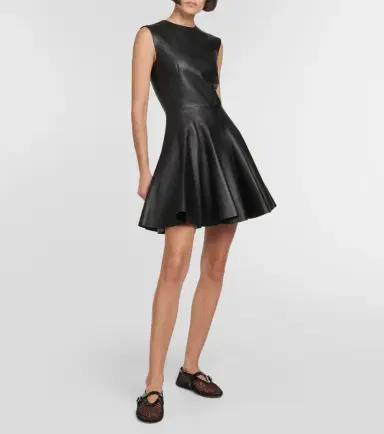 Alaïa Alaïa Leather minidress | Thumbnail 6