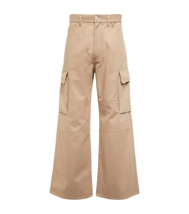 Marni Wide-leg cotton gabardine cargo pants
