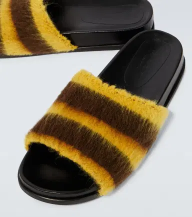 Marni Fussbett striped slides | Thumbnail 2