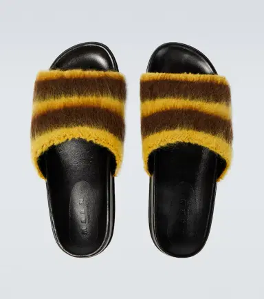 Marni Fussbett striped slides | Thumbnail 5