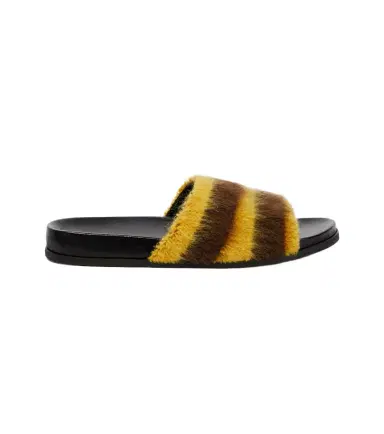Marni Fussbett striped slides | Thumbnail 1