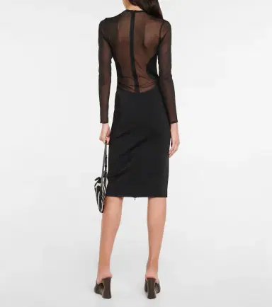 Alaïa Alaïa Semi-sheer paneled minidress | Thumbnail 2