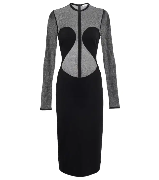 Alaia Alaïa Semi-sheer paneled minidress