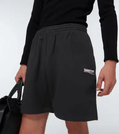 Balenciaga Printed cotton jersey shorts | Thumbnail 2