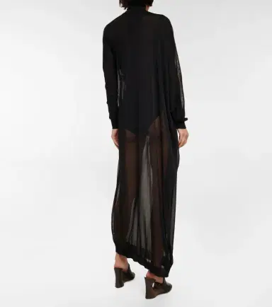 Alaïa Alaïa Sheer high-neck maxi dress | Thumbnail 2