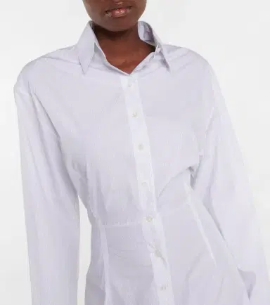 Alaïa Alaïa Cotton shirt dress | Thumbnail 4