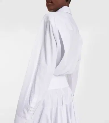 Alaïa Alaïa Cotton shirt dress | Thumbnail 5