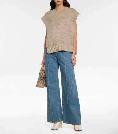 Maison Margiela Alpaca, cotton, and wool sweater vest | Thumbnail 2