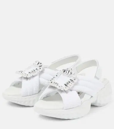 Roger Vivier Viv' Run embellished slingback sandals | Thumbnail 3 Roger Vivier Viv' Run embellished slingback sandals | Thumbnail 3