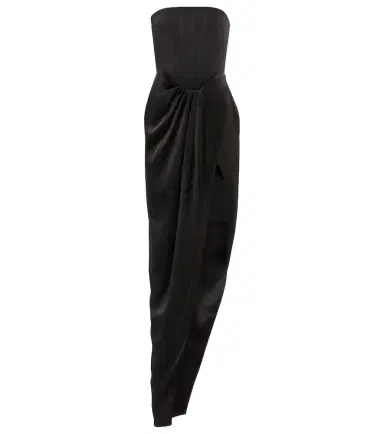 Alex Perry Ledger strapless satin gown | Thumbnail 1