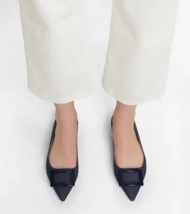 Roger Vivier Gommettine Ball denim ballet flats | Thumbnail 5