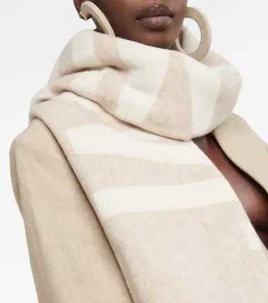 Jacquemus Logo jacquard virgin wool scarf | Thumbnail 4