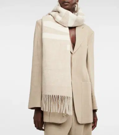 Jacquemus Logo jacquard virgin wool scarf | Thumbnail 5