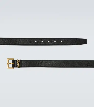 Saint Laurent Slim leather belt | Thumbnail 2