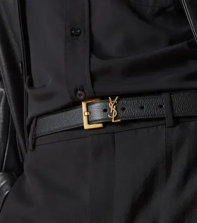 Saint Laurent Slim leather belt | Thumbnail 4