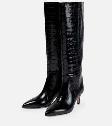 Paris Texas Croc-effect leather knee-high boots | Thumbnail 4
