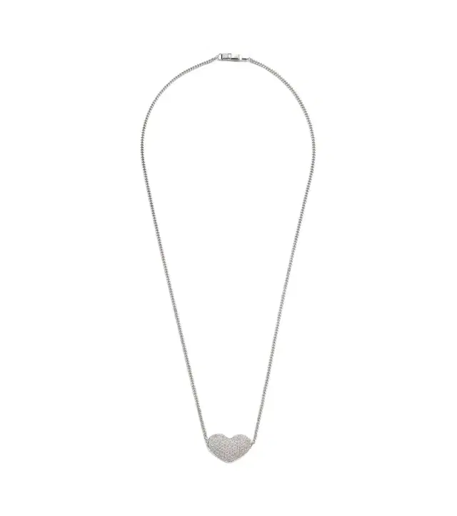 Eera Eéra Heart 18kt white gold necklace with diamonds