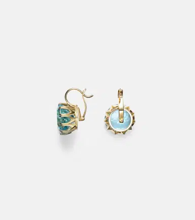 Ileana Makri 18kt gold earrings with topaz | Thumbnail 2 Ileana Makri 18kt gold earrings with topaz | Thumbnail 2